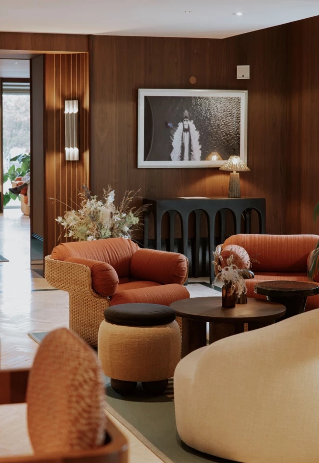 The Jetty bar CORI Hotel Hornbæk sofa